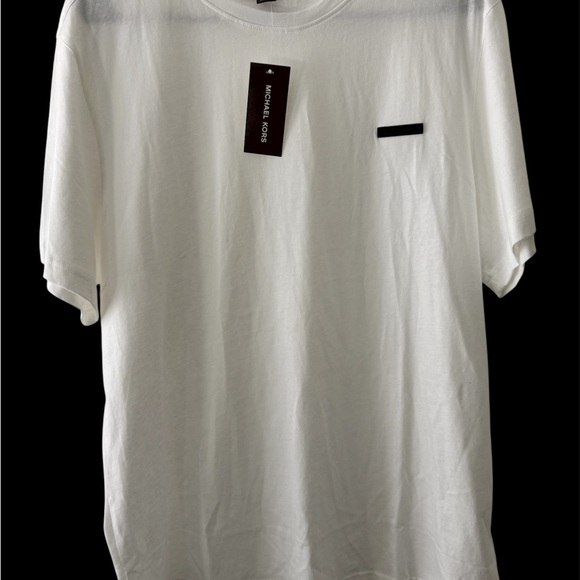 Michael Kors Men's Classic White Tee - Picture 1 of 2